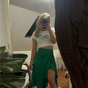 Elegant Green Women's Skirt
